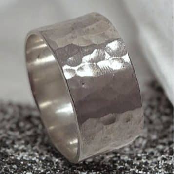 Silverring 925 Hamrad