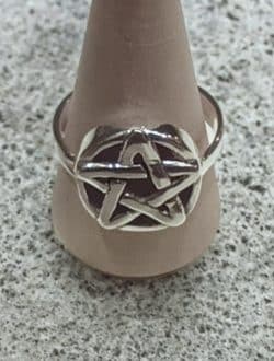 Silverring 925 Pentagram